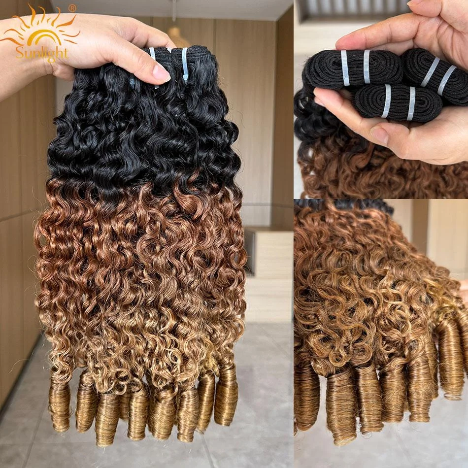 

16A 1B/30/27 Color Burmese 100% Human Hair Bundles 30 inch Curly Virgin Human Hair 3 4 Bundles Women Weave Raw Hair Extensions