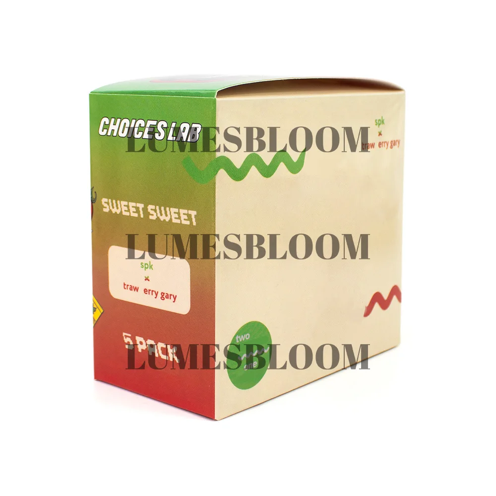 NEW Choicelabs Double EMPTY Cart Storage Paper Container Display Screen Packaging Two Tank Cardboard Self Seal Plastic Pouches