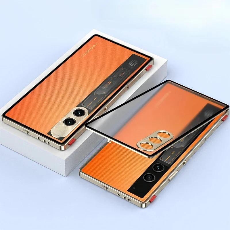 Dla ZTE Red Magic10 Air Case Metalowa rama Jednostronna zatrzaskowa klamra Szklana, przyjazna dla skóry, odporna na upadki osłona dla Red Magic 10 Air — zdjęcie produktu 7