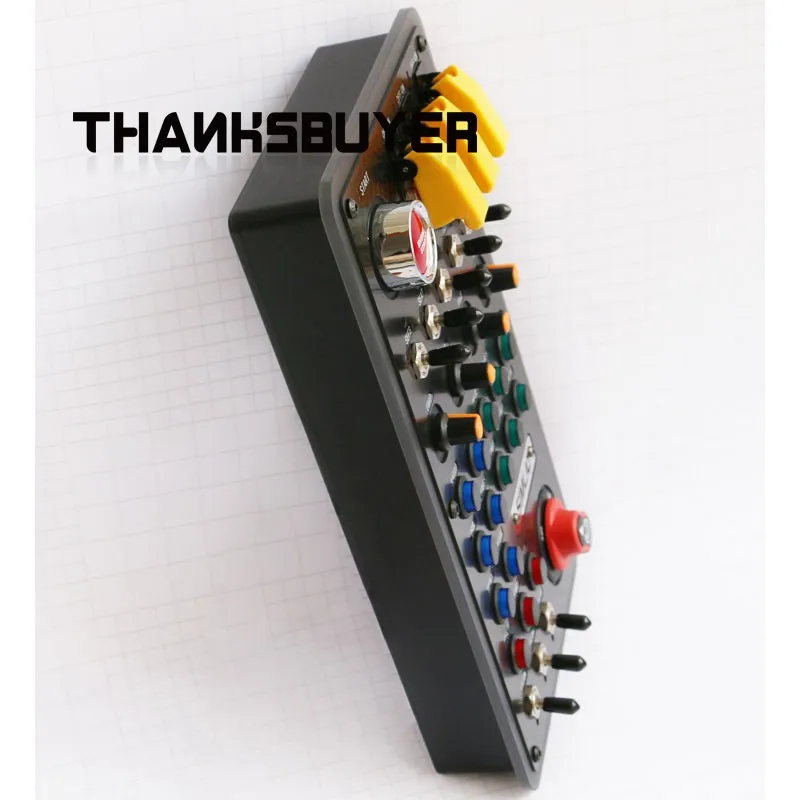 Новый многофункциональный блок с большими кнопками SimLJQ, блок управления симулятором гоночных игр без привода с подсветкой