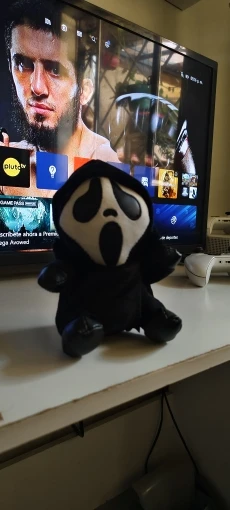 New 18cm Ghostface Plush Toy Death Figure Horror Doll Soft Stuffed Grimace Halloween Toy Doll Halloween Decoration Doll Gifts photo review
