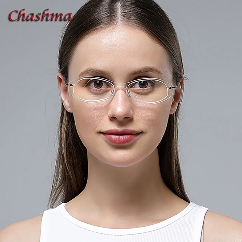 Chashma Brillen TR90 Reinem Titan Frauen Optische Brillen zum Lesen Brillen Rahmen Student Myopie Brillen