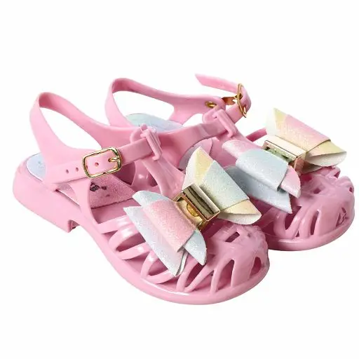 Children's Girl Sandals Colorful Lace Dye Pink Baby Juju Shoes