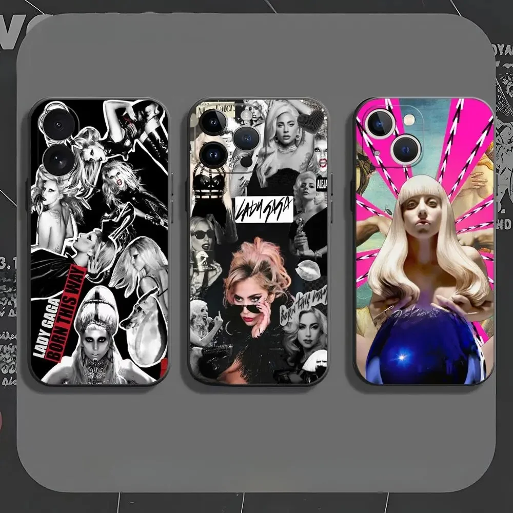 Lady Gaga Mayhem coque de téléphone pour iPhone 16 16e 15 14 13 12 11 XS XR Plus Mini Pro Max couverture antichoc noire souple