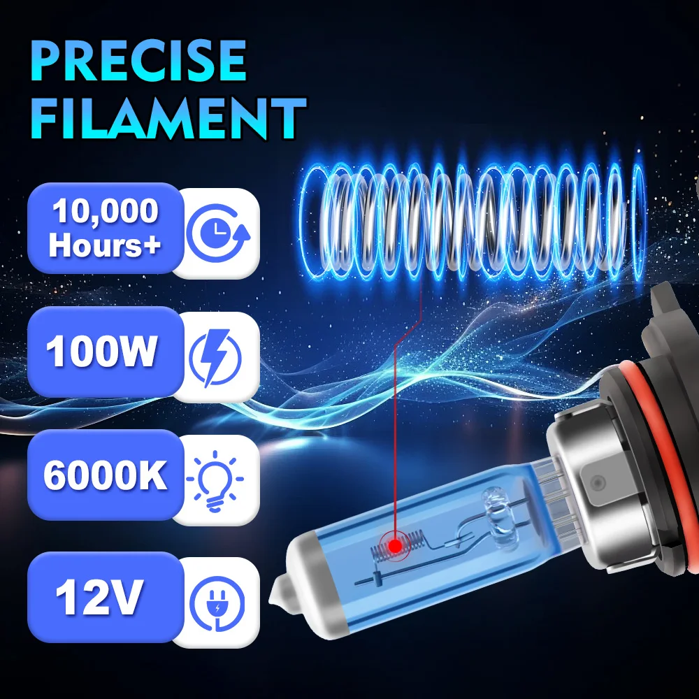 2 Stücke Xenon H1 H4 H7 H11 Lampen 50000LM Super Helle Halogen Autoscheinwerfer 6000 Karat Super Weiß H9 H13 9005 9006 9007 Auto Nebelscheinwerfer – Detail 7