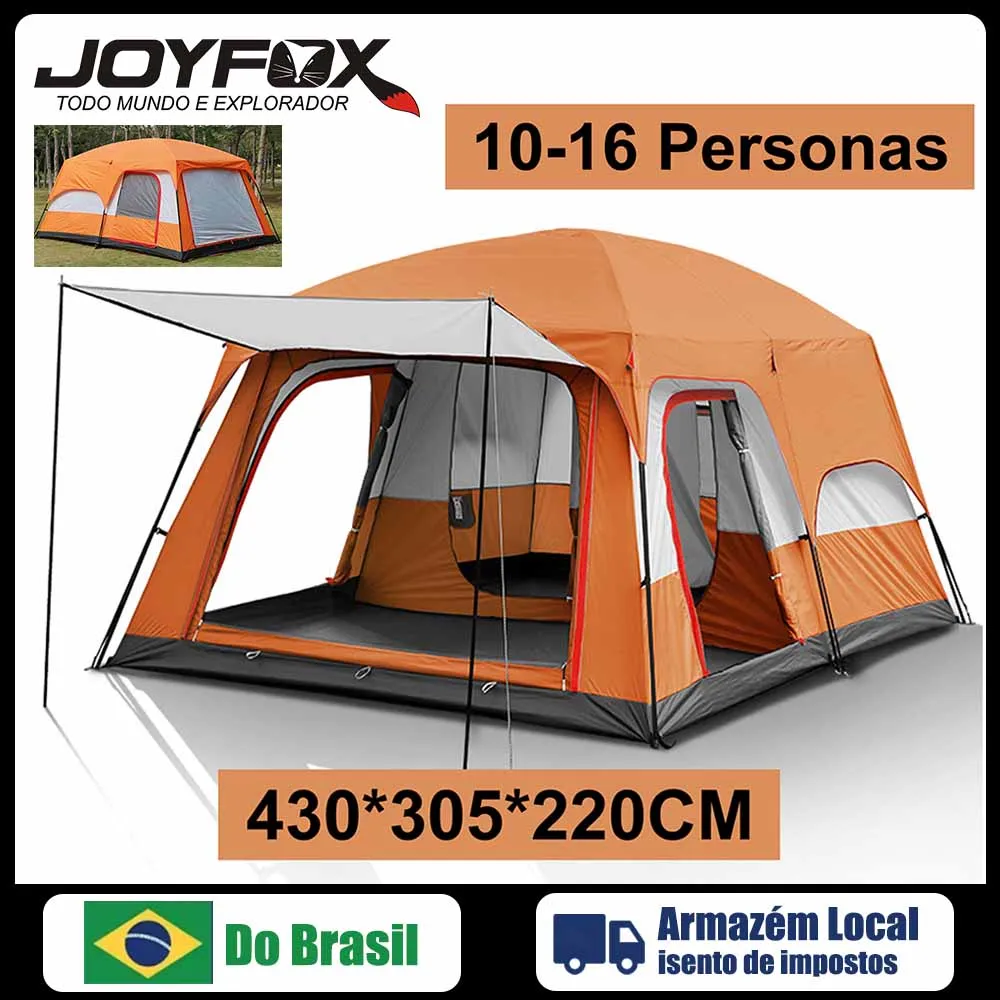 Joyfox Tienda de campaña Gran balcón Tienda de campaña Familia Luxe Tienda de campaña familiar para 10-16 personas