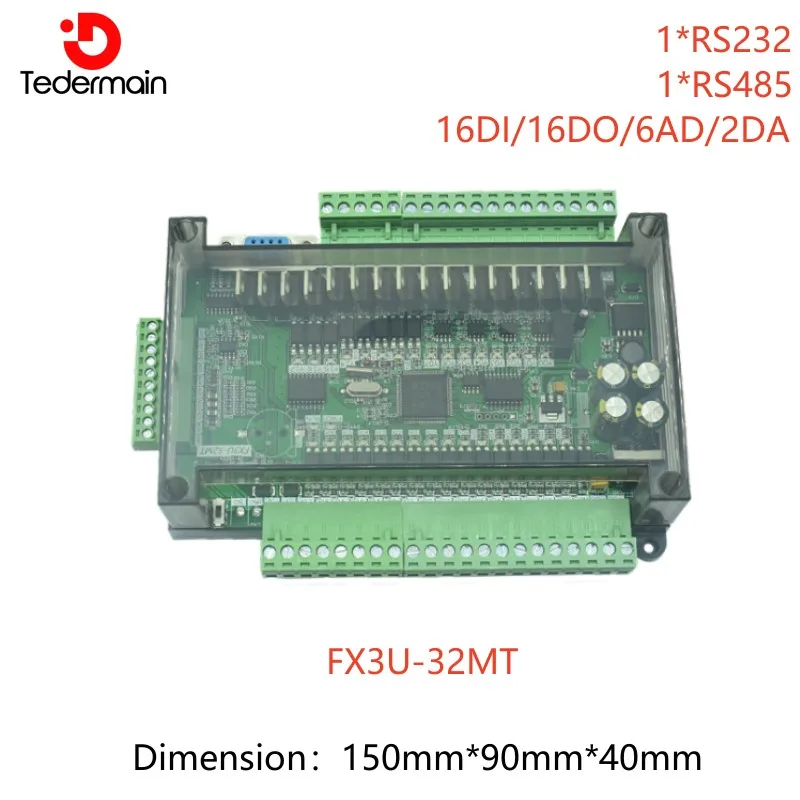 PLC FX3U-14MR FX3U-14MT FX3U-24MR FX3U-24MT FX3U-48MR FX3U-48MT FX3U-30MR FX3U-32MT FX3U-56MR FX3U-56MT Built-in 6AD2DA RS485RTC