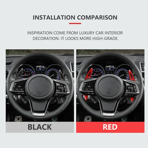 Imagen 2 del producto Extensión de palanca de cambios DSG forjada de fibra de carbono para volante de coche, para Haval H6 2020 2021 2022, estilo de coche