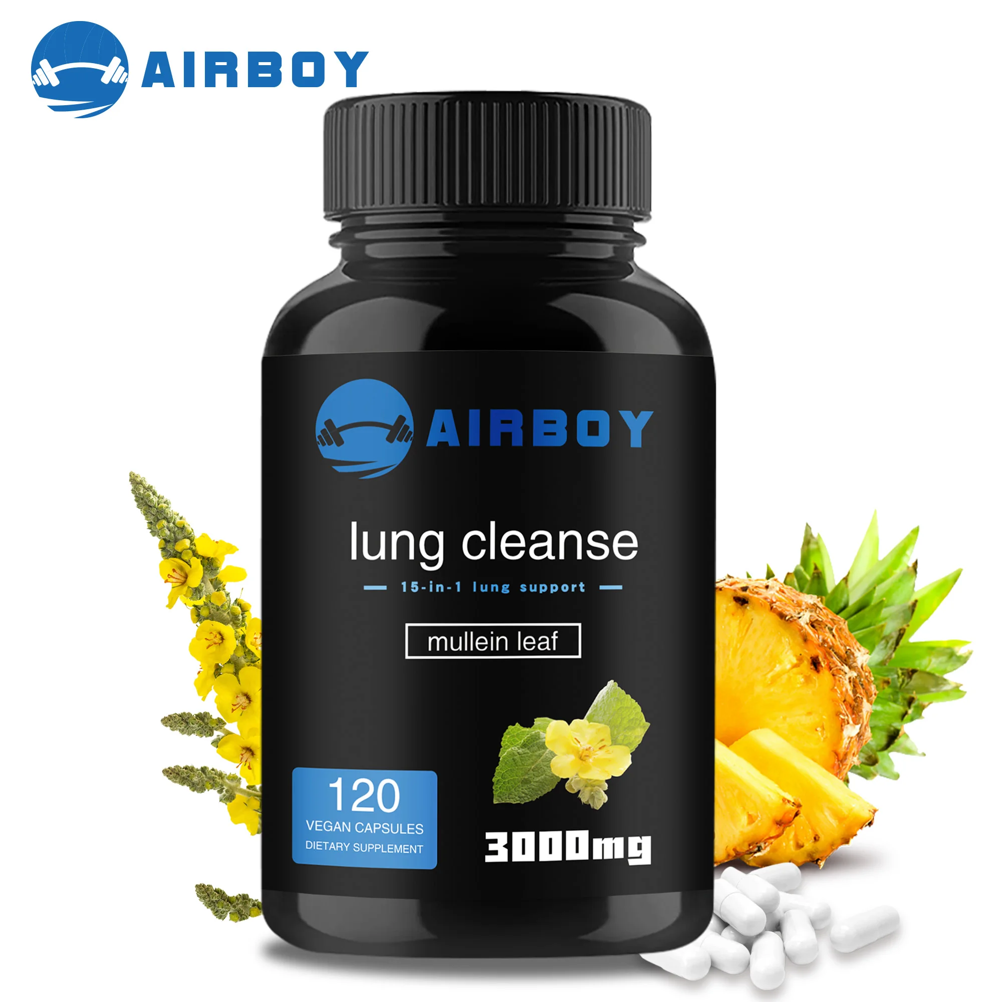 Lung Detox & Cleanse Supplement - Constipation Relief, Digestive Regulation & Maintaining Gut Health - 120 Capsules