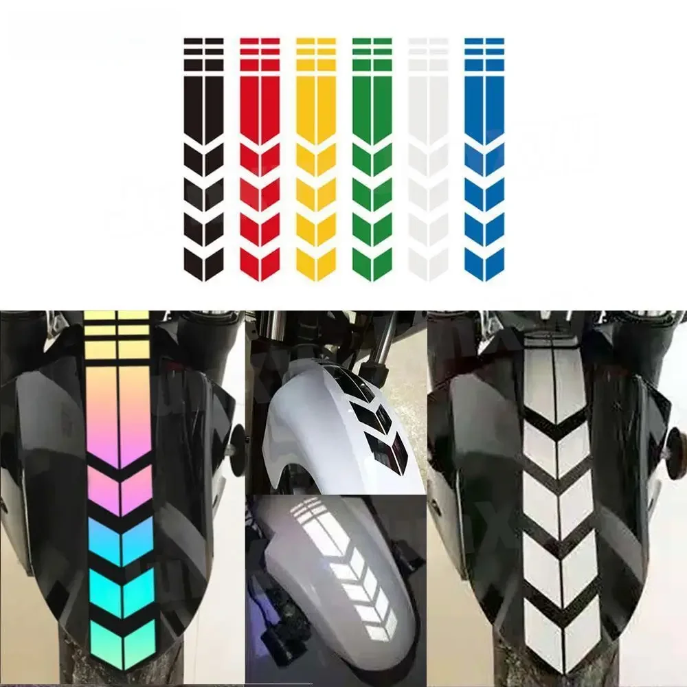 Autocollants universels à rayures de flèche pour voiture et moto, accessoires, pâte de garde-boue, autocollants réfléchissants imperméables et résistants à l'huile, Kits de carrosserie