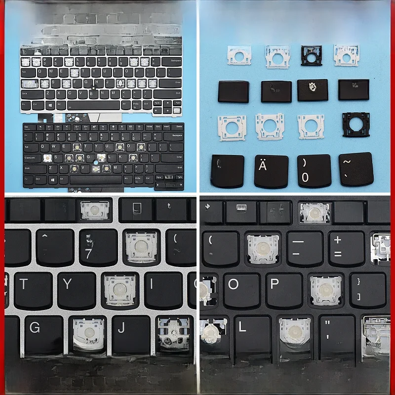 Wymienne nasadki na klawisze z zawiasem nożycowym do Lenovo ThinkPad A475 A485 T470 T480 T490 T490S T495S T495 T14S brelok do klawiatury — zdjęcie 2