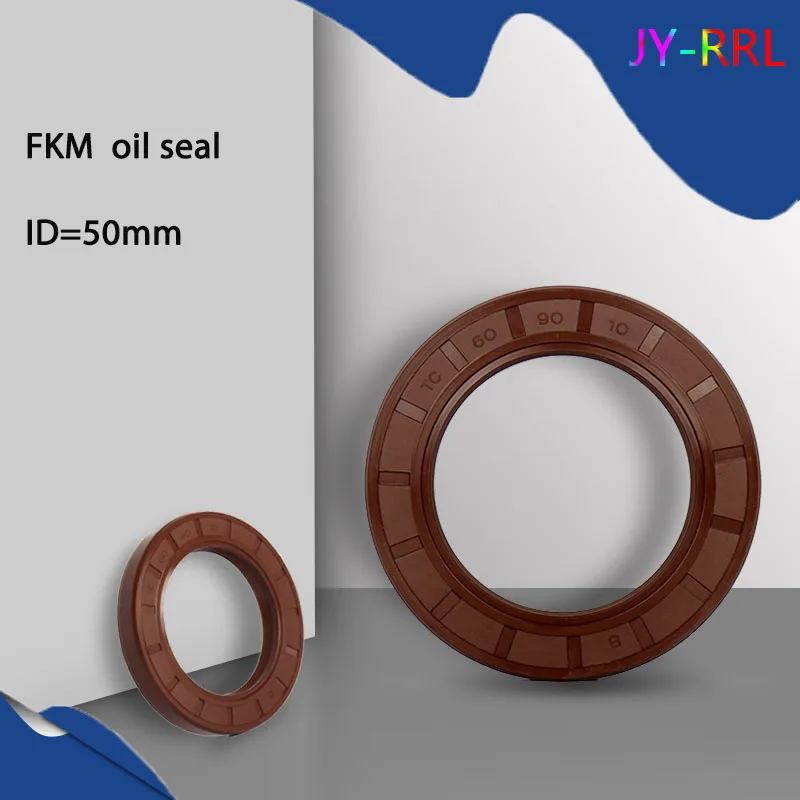 1Pcs TC/FB/TG4 FKM Framework Oil Seal ID 50mm OD 60-100mm Thickness 7-12mm Fluoro Rubber Gasket Rings