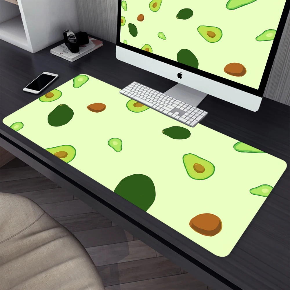 Avocado Aesthetic Fruit Large Gaming Mouse Pad Computer Mousepad PC Gamer Laptop Mouse Mat Office Mausepad Keyboard Mat Desk Pad