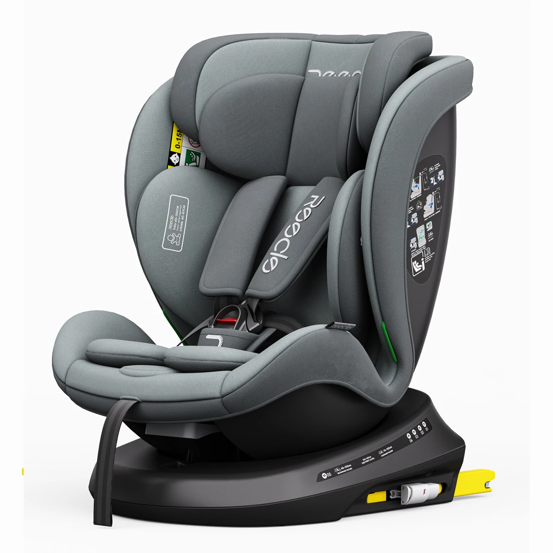 Reecle i-Size Siège Auto 360 Pivotant ISOFIX 40-150 cm, de la naissance à 12 ans (0-36 kg), ECE R129