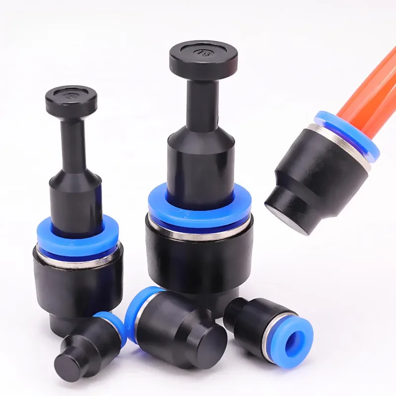 Raccords de prise pneumatique 4mm/6mm/8mm/10mm/12mm, raccord d'obturation rapide en Nylon, Tube de tuyau, connecteur de joint anti-poussière, ligne d'air