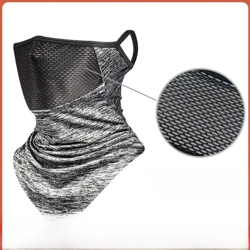 AliExpress Ear Hanging Mask Ice Silk Riding Triangle Headscarf Cycling Equipment Face Cover Mask Breathable Outdoor Sports Nylon Cool Mask