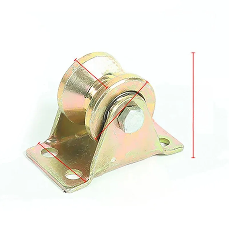 Poulie de porte coulissante V U, roue à rainure, roulette rigide robuste pour piste inversée, rouleaux de roulement de roue, 1 pièce