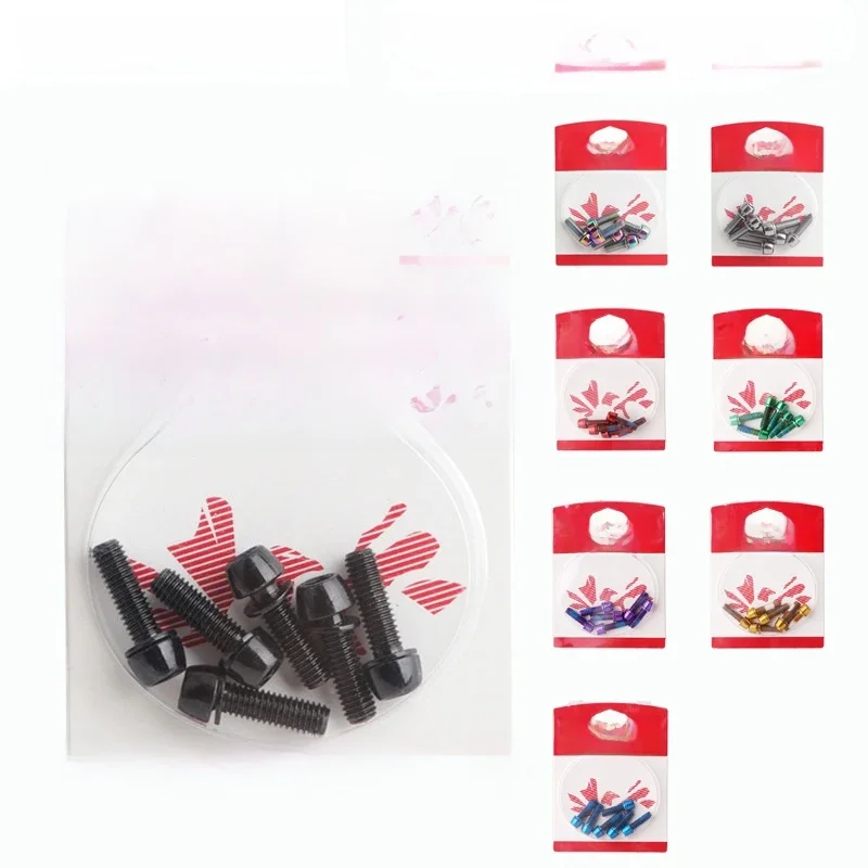 HASSNS-Vis électriques pour vtt, boulons de tige de vélo, boulons de table de vélo de montagne, vis de pont de cyclisme, acier inoxydable, M5 x 18mm, M6 x 18mm, 20mm