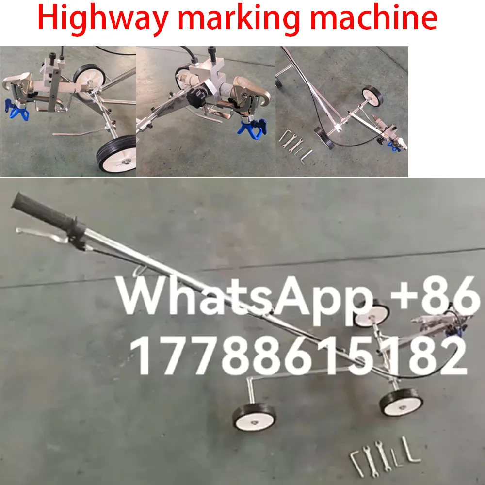 Road marking machine highway marking machine hand-pushed spray road road runway parking space paint line car marking machine