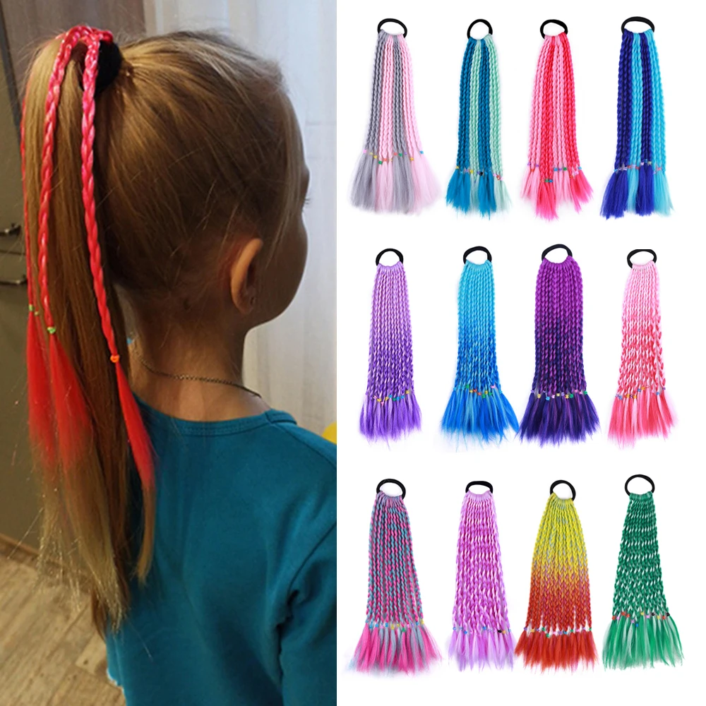 

Synthetic Horse Tails Dirty Braiding Ponytail Extensions Band Hair Accessories Wig Headband Cosplay Hair Extensions for Women