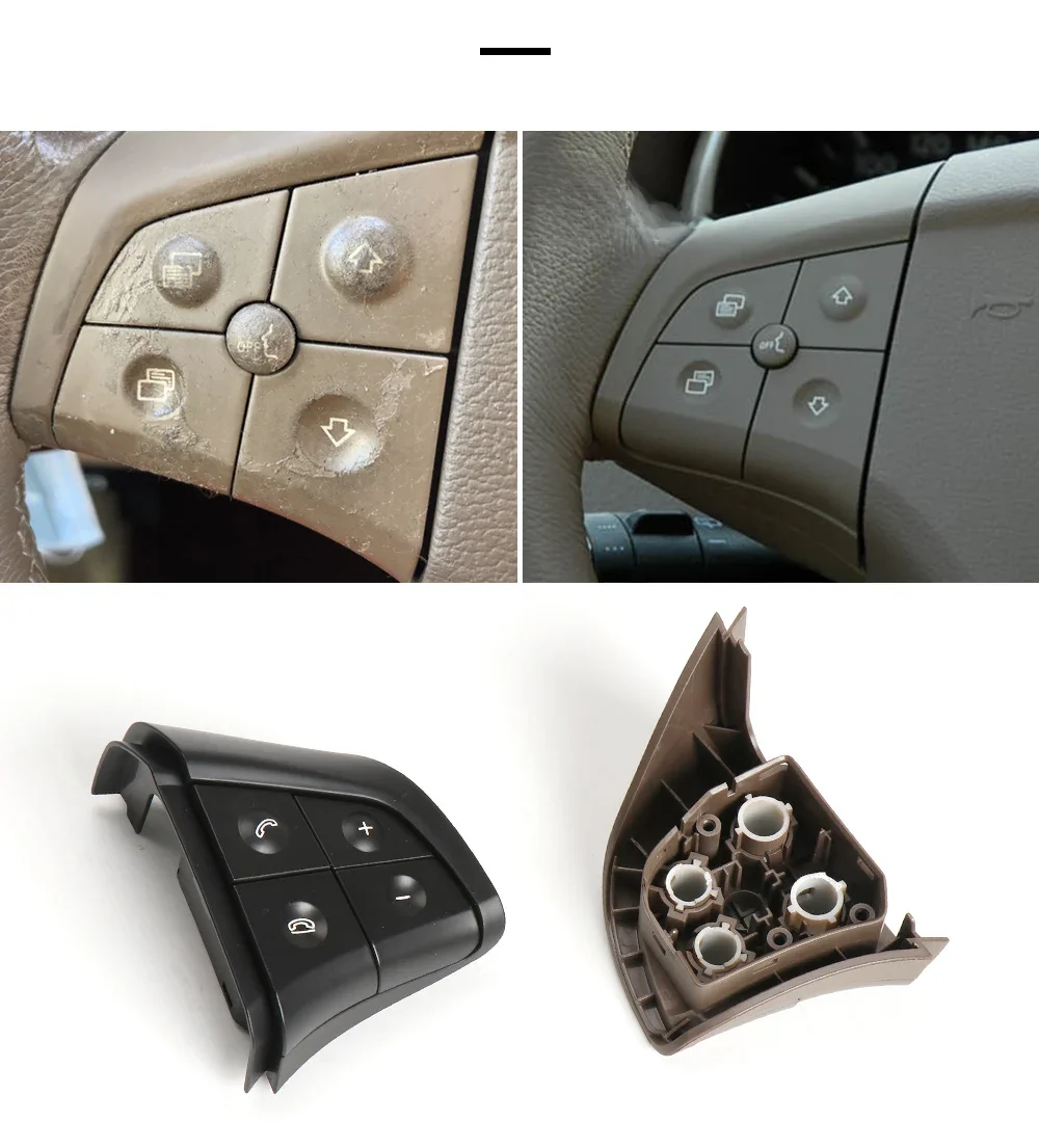 Samochodowy wielofunkcyjny przełącznik na kierownicy Zestaw przycisków do Mercedes Benz W164 W245 W251 ML GL 400 450 2006-2009 — 2