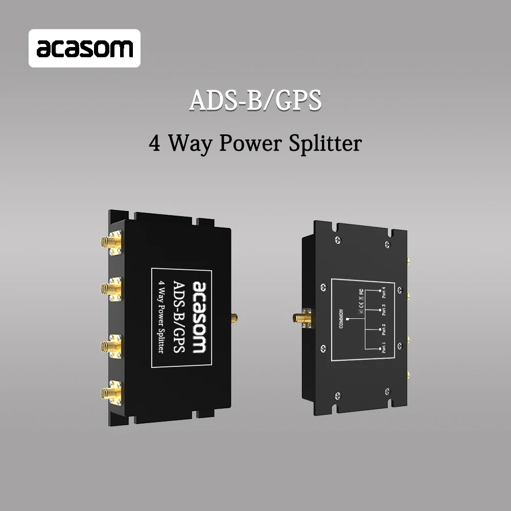 1090MHz 1575MHz 4 Way Splitter ADS-B / GPS 1x SMA-Stecker / 3x SMA-Buchse  GPS/GLONASS/Galileo/BeiDou