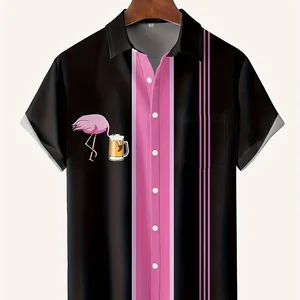 5 Hauptverkaufshemd Flamingos - №4