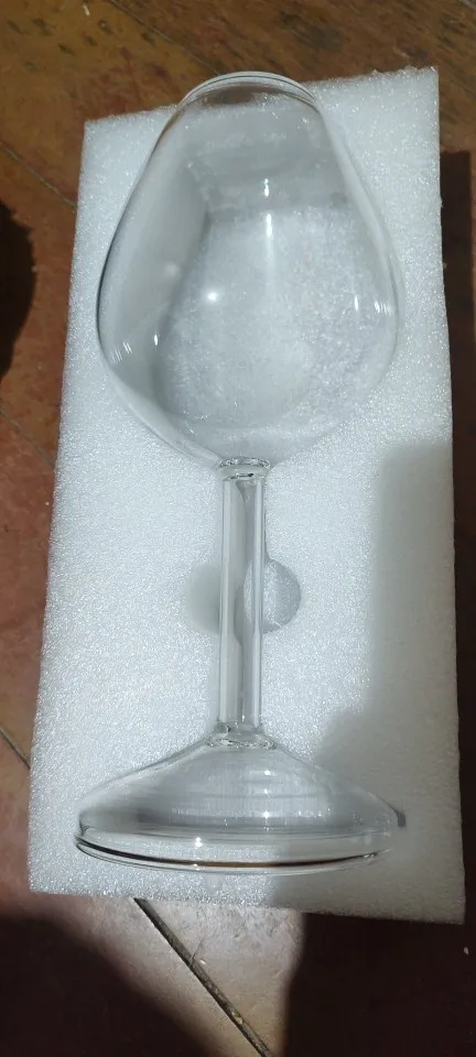 Creative Upside Down Wine Glass 400ML Long Stem Red Wine Cup with Fun Inverted Design Unique Christmas Gift for Wine Lovers photo review