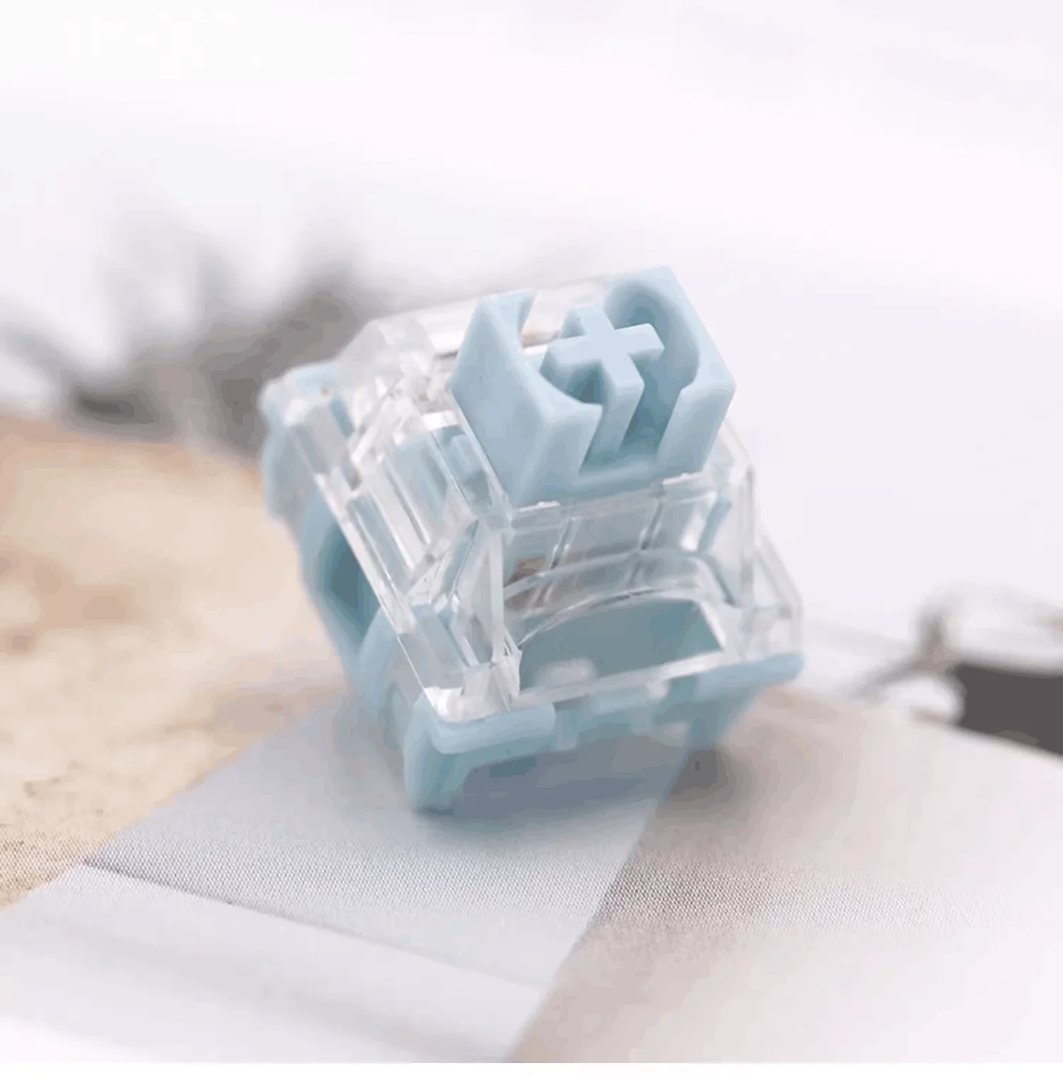 TTC Silent Bluish White Switch Double Insurance Mute Switches 42g 3Pin Tactile Mechanical Keyboard Silence Switch For DIY Office