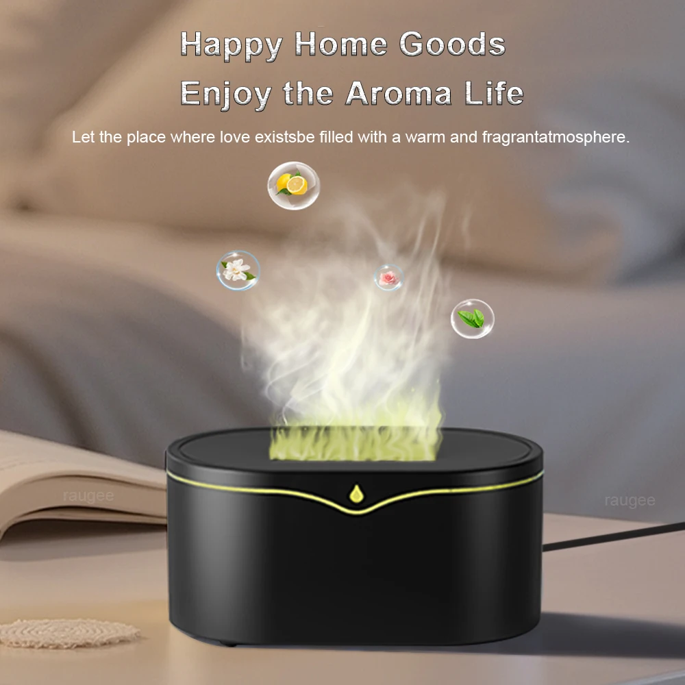 Mini Air Humidifier Aroma Essential Oil Diffuser Auto Cool Mist Maker Small Desk Fragrance Diffuser Humidifier with Night Light