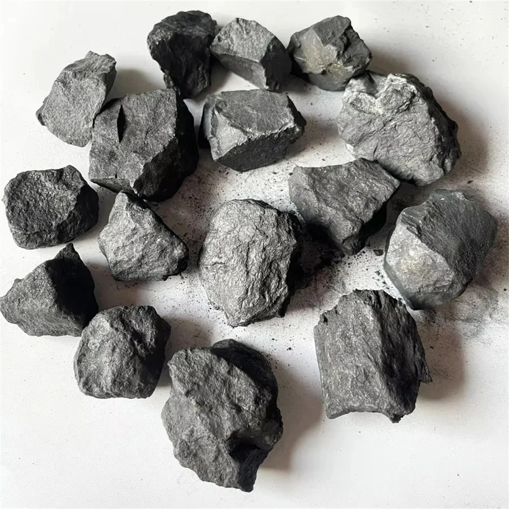 Shungite naturelle cristaux bruts pierres de guérison shungite rugueuse pour pierre feng shui Wicca spirituel Reiki gravier racine Chakra pierres