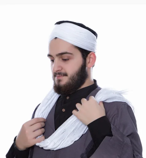 Özel İmam Sarık Bezi   Sade Namazlık Erkek Krem Namaz  Sarık ramazan dua arap erkekler müslüman arabistan İslam şapka türkiyeEr