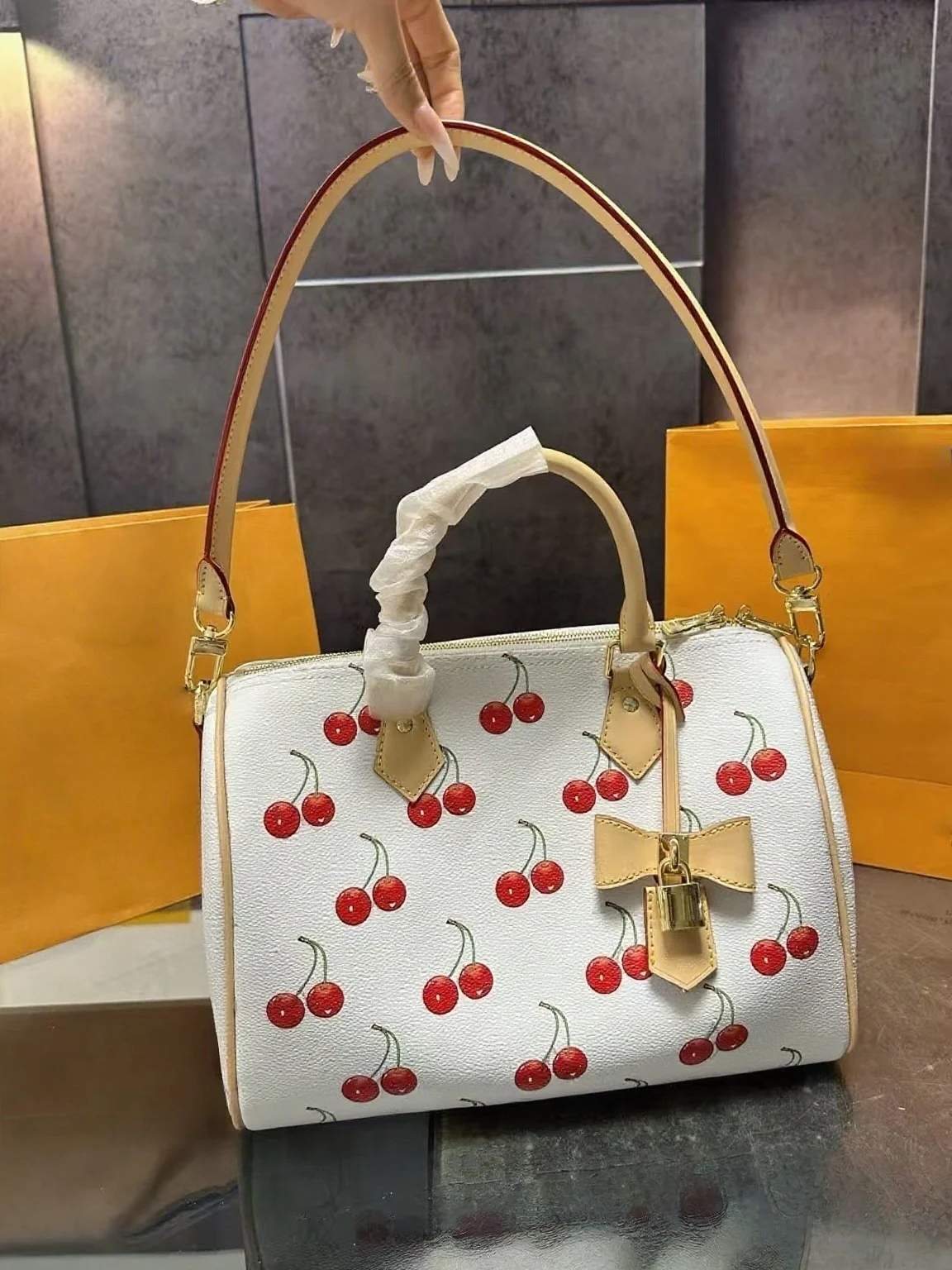 2025 new fashionable cherry crossbody bag high-quality multifunctional accessories pillow bag handbag XM21