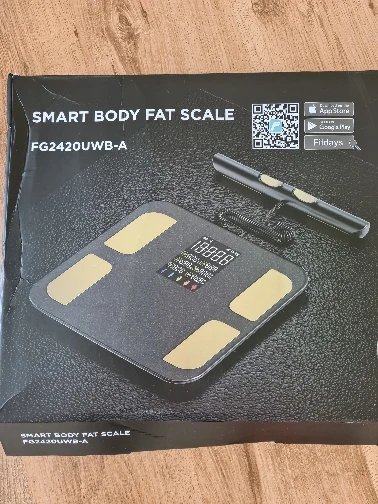 Smart Body Composition Scale with Handheld Sensor – 1.5 m Spiral Cable | Fitness & Health Tracker