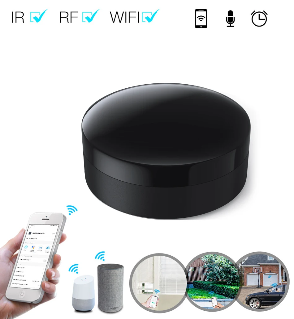 Control remoto universal para teléfono inteligente, dispositivo inteligente con Control de voz, compatible con Alexa, asistente de Google Home,