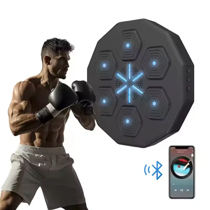 Intelligent Music Boxing Machine Electronic Boxing Training Wall Target Boxing Sports Agility Reaction Electronic Wall Mounted