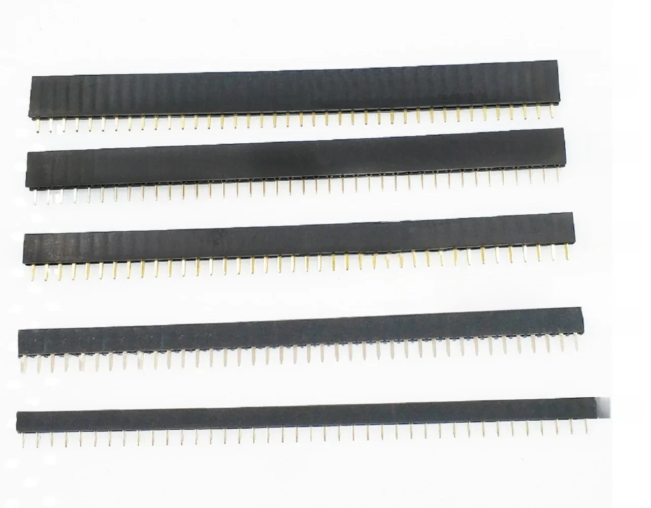 10 SZTUK 2,54 mm 1X40P Złącze żeńskie Jednorzędowe Proste 0,1" Skok 40 Pin 3,5 mm 5 mm 5,7 mm 7,1 mm 8,5 mm Plastikowa wysokość opcjonalnie — zdjęcie 2