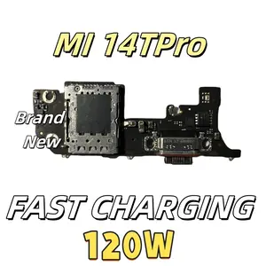 Bilashmart Xiaomi Mi 14T Pro USB Micro Charger Charging Port Dock Connector Microphone Charge Board Flex Cable Repair Parts