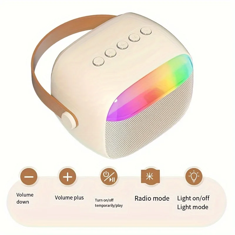 Máquina de Karaoke para niños, Altavoz Bluetooth portátil con micrófono inalámbrico, juguetes de Navidad para niños, regalos para Niñas 4, 5, 6, 7, 8, 9