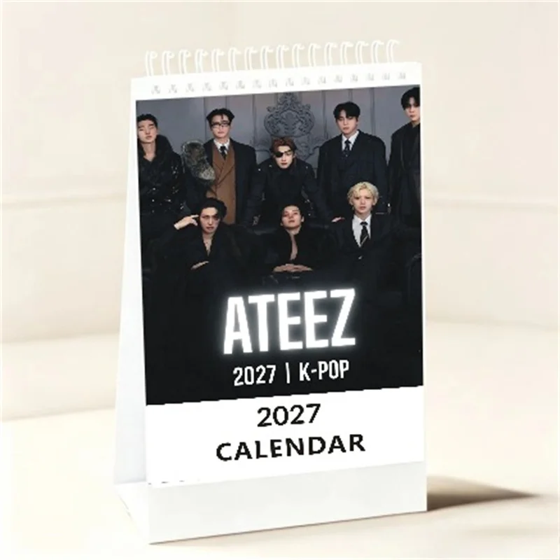2027 Idol Boy ATEEZ Periphery New Style Desk Calendar Desktop Decoration San Seonghwa Yunho Yeosang Mingi Wooyoung Fans Gifts view 4