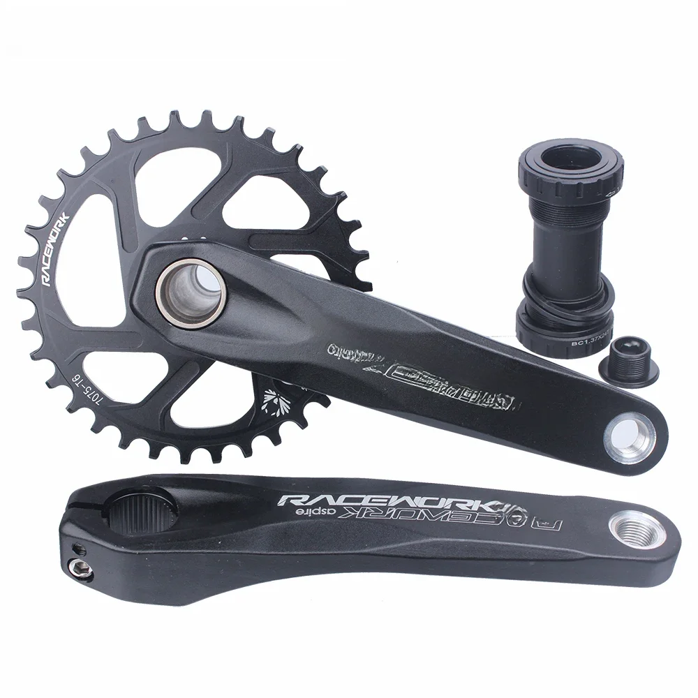 AliExpress RacewoRK RACEWORK MTB Crankset 170/175mm Mountain Bike Crank Narrow Wide Chainring 32/34/36/38T 11/12S