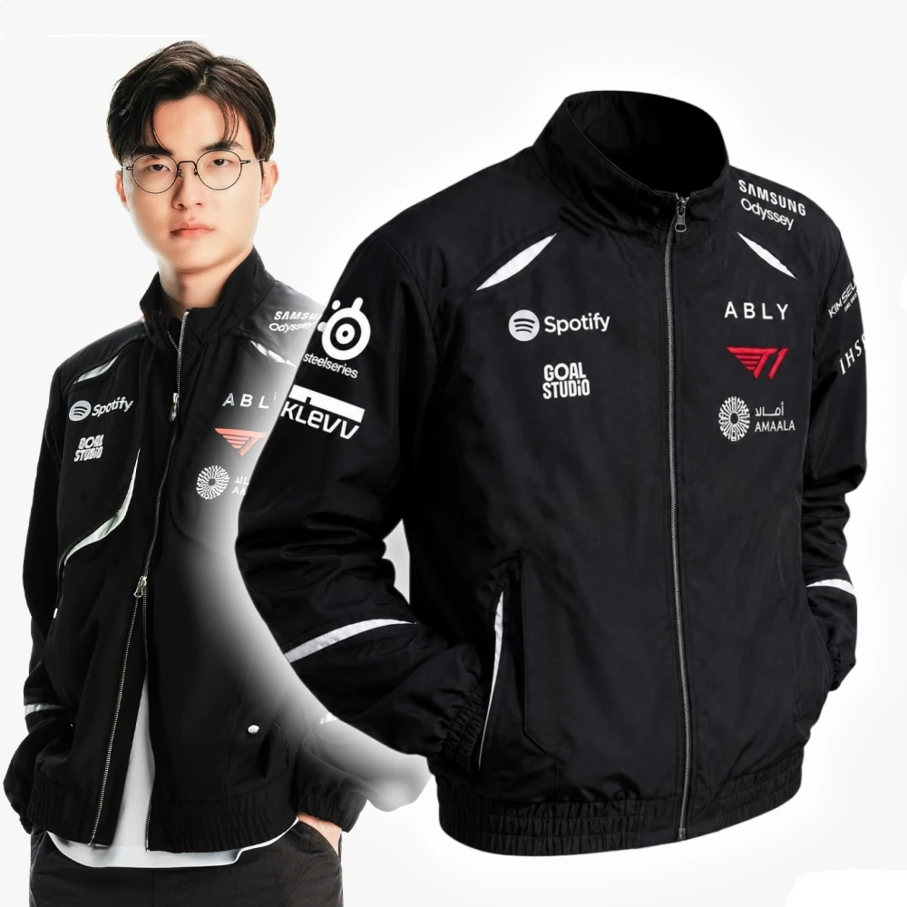 Chaqueta de uniforme T1 2026, camiseta de uniforme SKT T1 FAKER, chaqueta T1 ONER KERIA DORAN PEYZ, uniforme de aficionado LOL T1