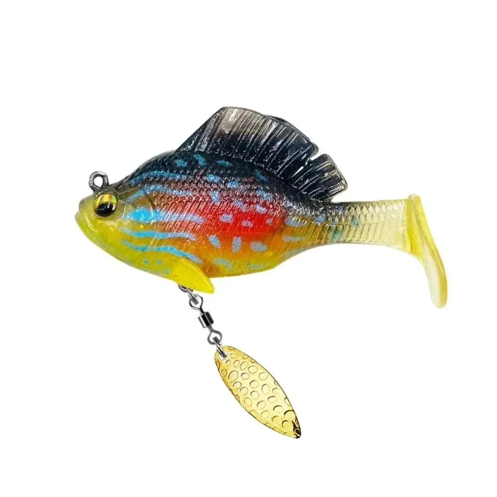 Leurre méné souple en silicone avec hameçon en plomb, appât Élde type poisson nageur idéal pour la pêche au bar, nouveauté 2024