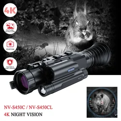 PARD NV-S450C 4K Hunting Monocular DS5 50mm/70mm Waterproof 800*800 Circular LTPS display para caça