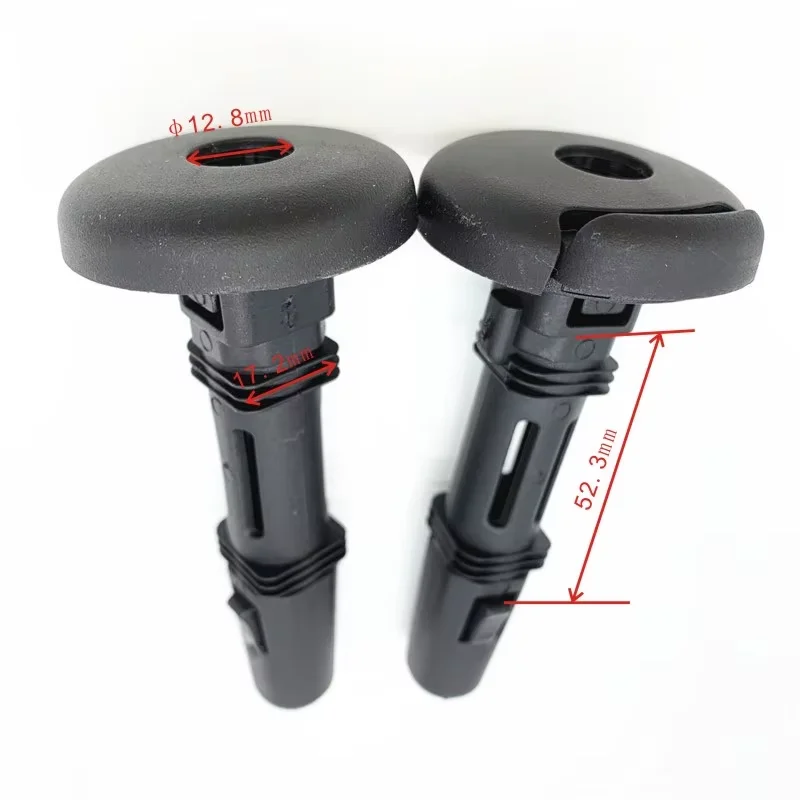 Seat Headrest Guide, Round and Square Tube Design with 12.8mm Inner Diameter, Replacement Parts for Car Headrest