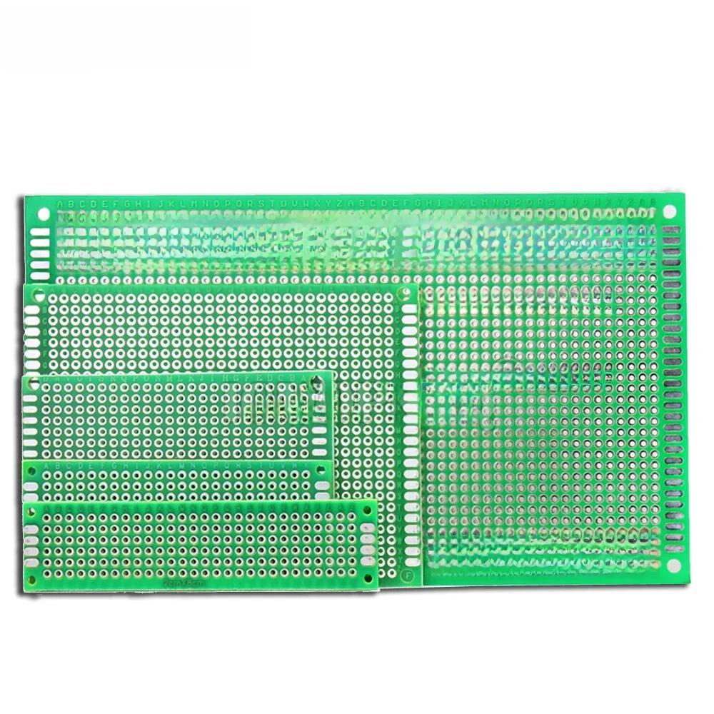 5 pièces 3X7 4X6 5X5 5X7 6X8 7X9 7X10 carte PCB Prototype simple face 2.54MM carte universelle expérimentale plaque de cuivre bakélite 5*7
