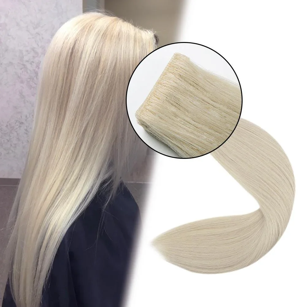 LaaVoo Onzichtbare Injectie Tape in Haarverlenging Echt Natuurlijk Menselijk Haar 5 stks 10G & 12.5G Virgin Geïnjecteerd Tape in Hair Extensions