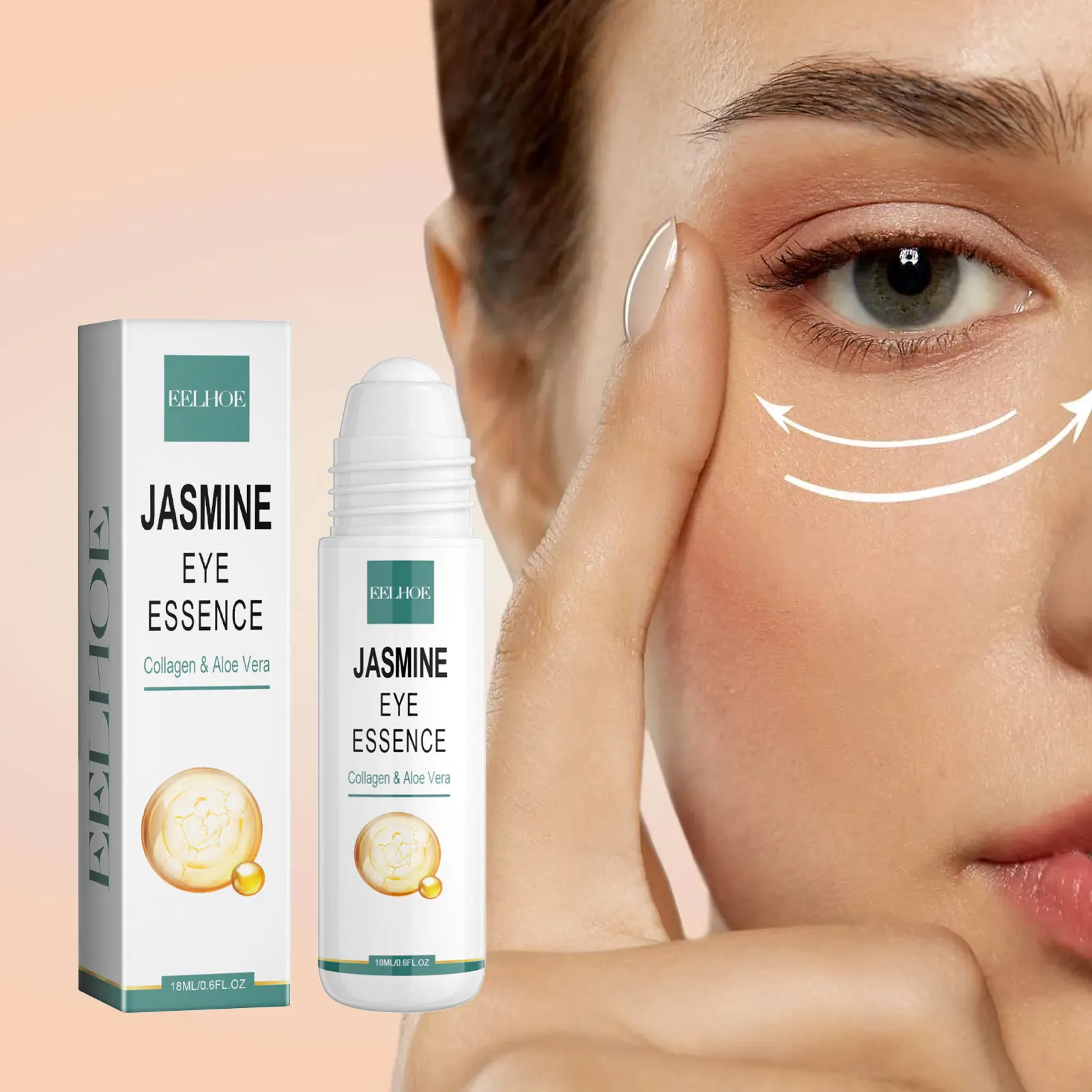 

Eelhoe 18ml Eye Serum for Dark Circles Bags & Wrinkles Reduction Eye Firming & Brightening - Even Skin Tone