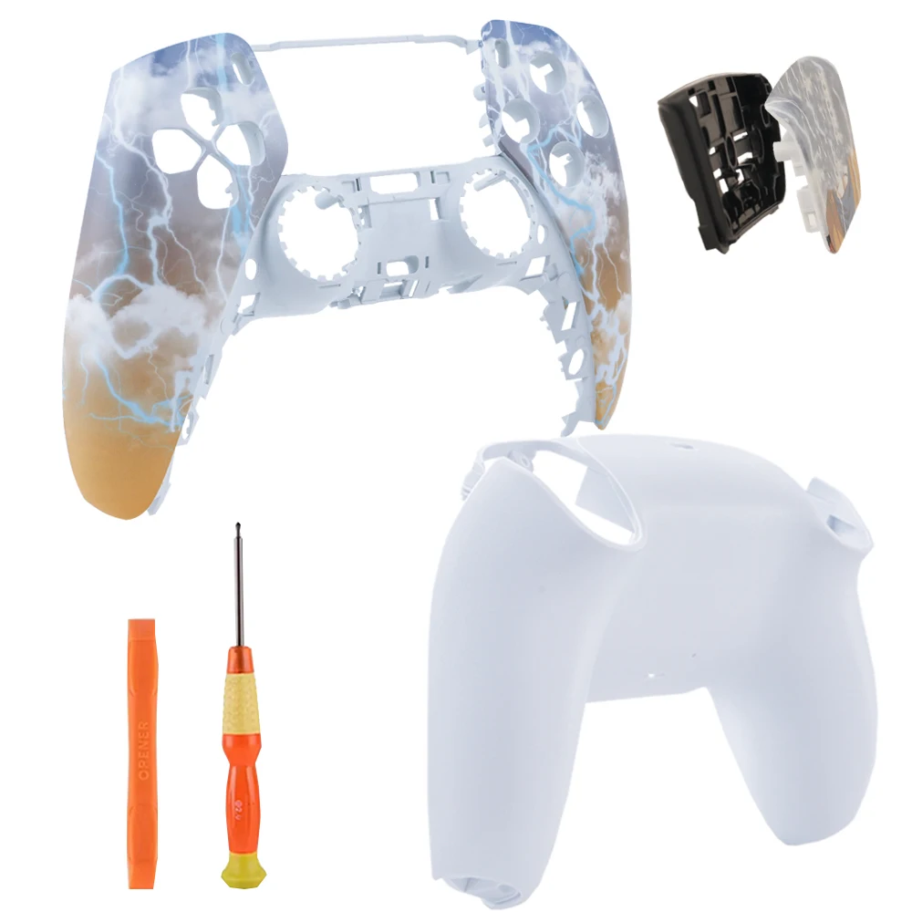 Full Replacement Shell Kit for PS5 Controller BDM-010/020/030/040/050 Front Back Housing Touchpad Buttons DIY Custom Mod Parts
