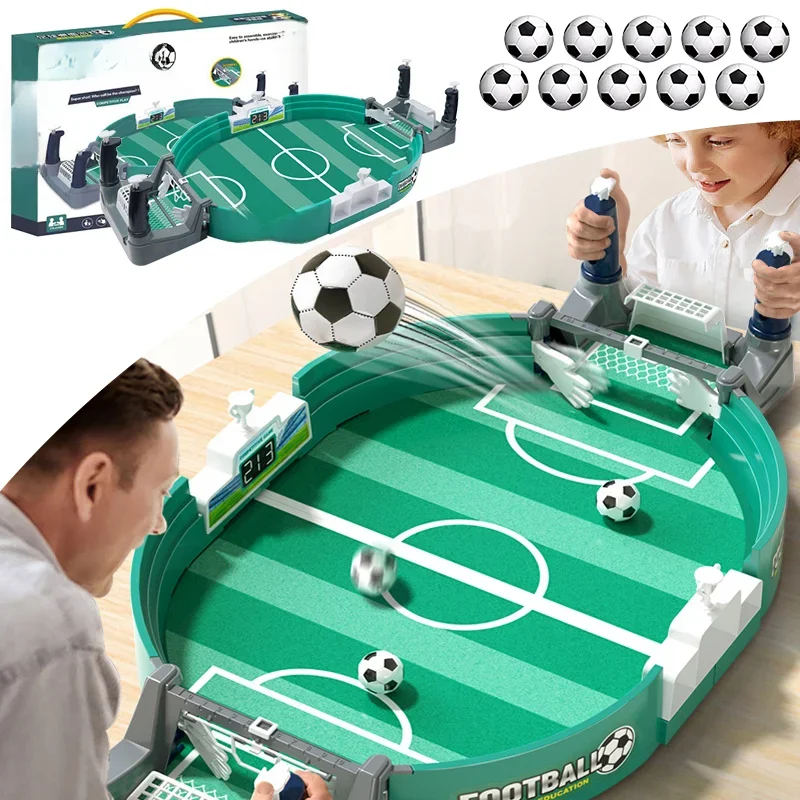 Voetbaltafel voor familiefeest Voetbalbordspel Desktop Interactief voetbalspeelgoed Kinderen Jongens Sport Outdoor Draagbaar spel Cadeau - afbeelding 2